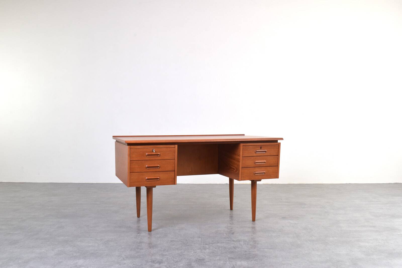 Mid-Century Danish Teak Executive Desk, 1960s.