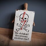 Enamelled plate skull Poland 7