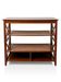 Console shelf in wood and wicker, colonial style.
