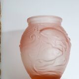 Art Deco vase by Souchon Neuvesel with a fish design.