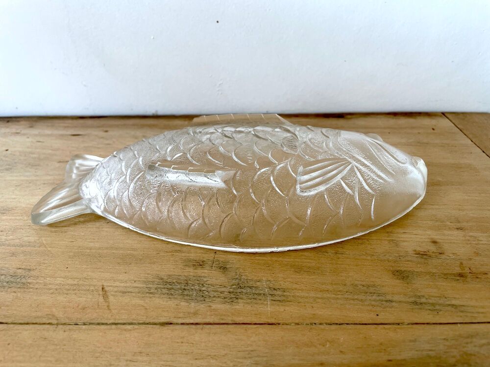 Raviers en verre transparent en forme de poisson