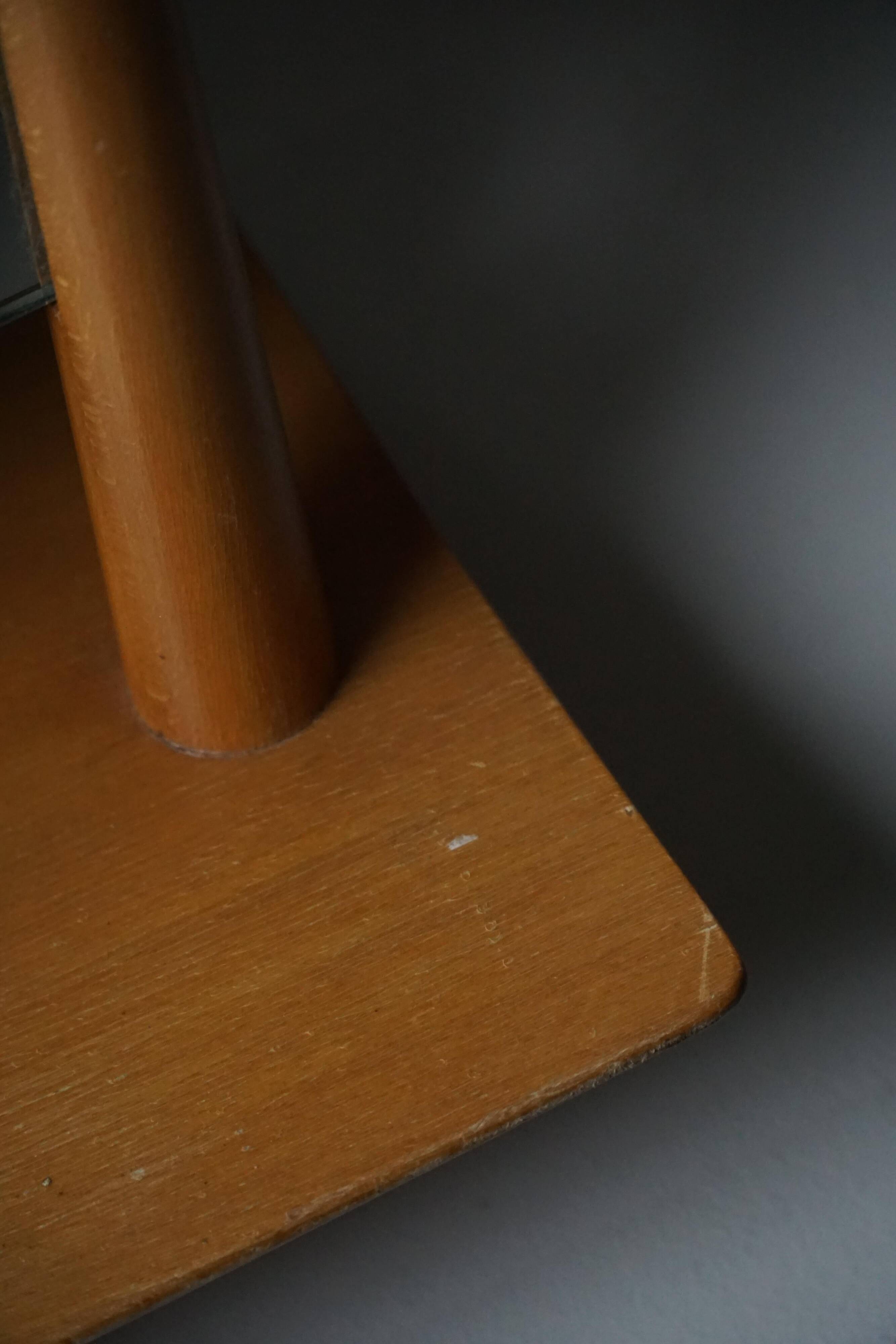 Mid-century Scandinavian floor mirror in wood, 1950–1960