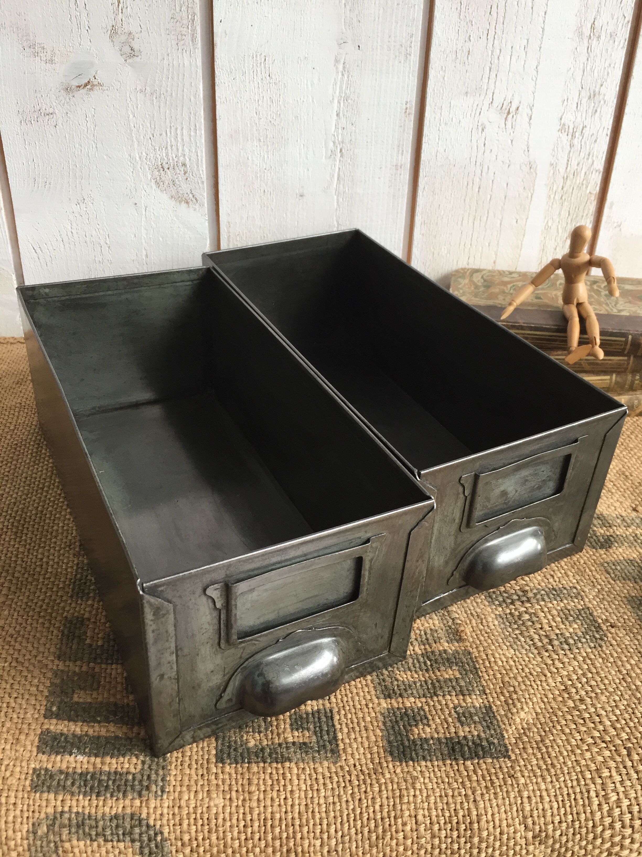 Pair of industrial drawers