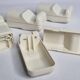 Set of 4 vintage "Space Age" coat hooks, 10 cm, 70s-80s