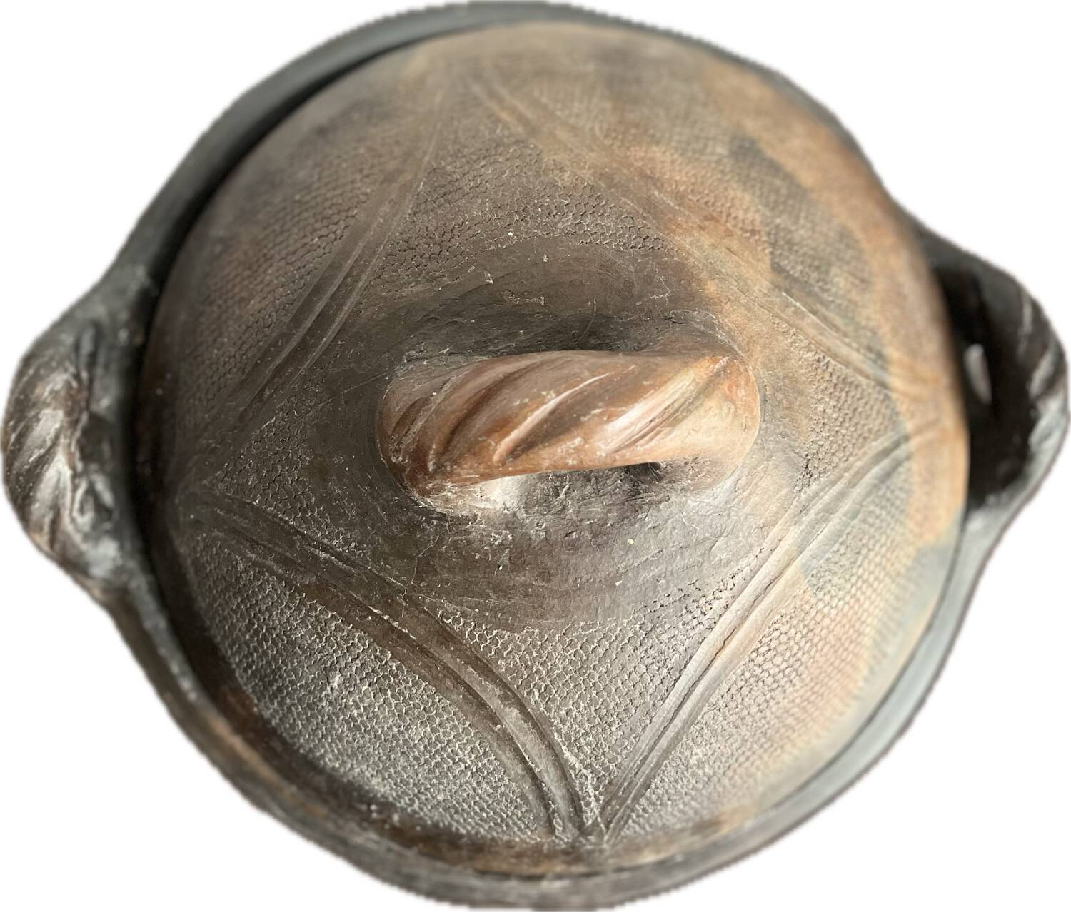 Abron Terracotta Bowls with Clay Lid - African Bowl