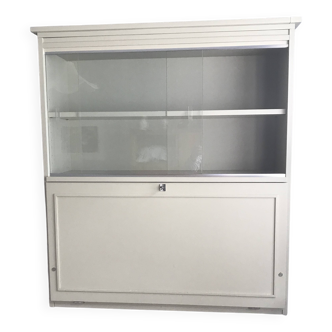 Wall-mounted bookcase display cabinet