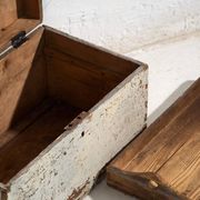 Small antique painted pine chest – Poland, around 1930