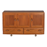 Vintage retro ercol windsor blonde elm sideboard model 468