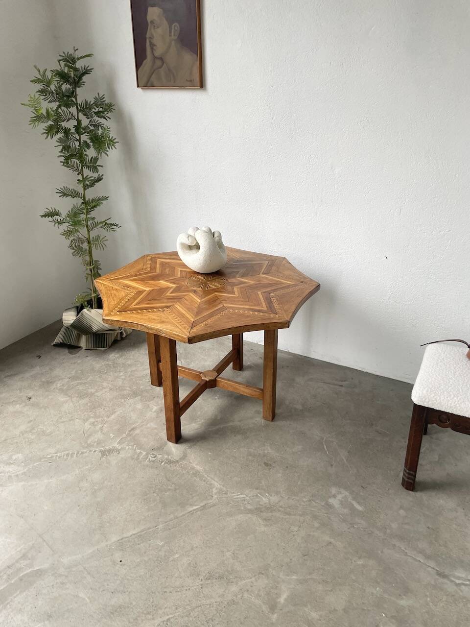 19th century inlaid side table