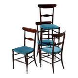 Set of 4 Campanino Chiavari chairs for Fratelli Levaggi 1950