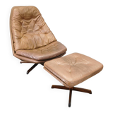 MS68 Lounge Chair and Ottoman by Madsen & Schubell, 1960s