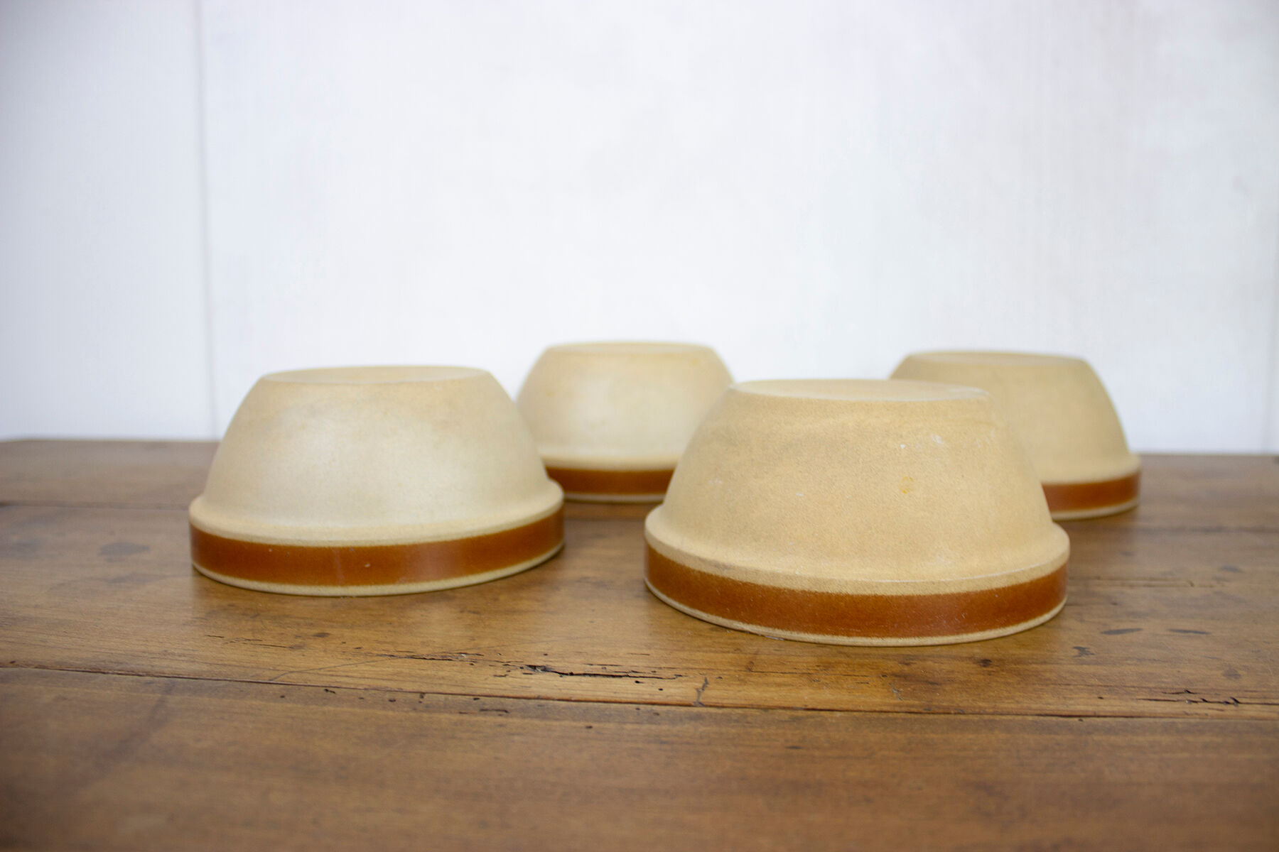 Set of 4 bowls in Gien sandstone - France