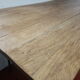 Table workshop footing vintage steel tray planks wood planks