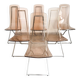 Suite de 6 chaises CH4 d'Edmond Vernassa  , circa 1970'