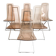 Suite de 6 chaises CH4 d'Edmond Vernassa  , circa 1970'