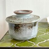 Sandstone pot signed water butter maker 70s