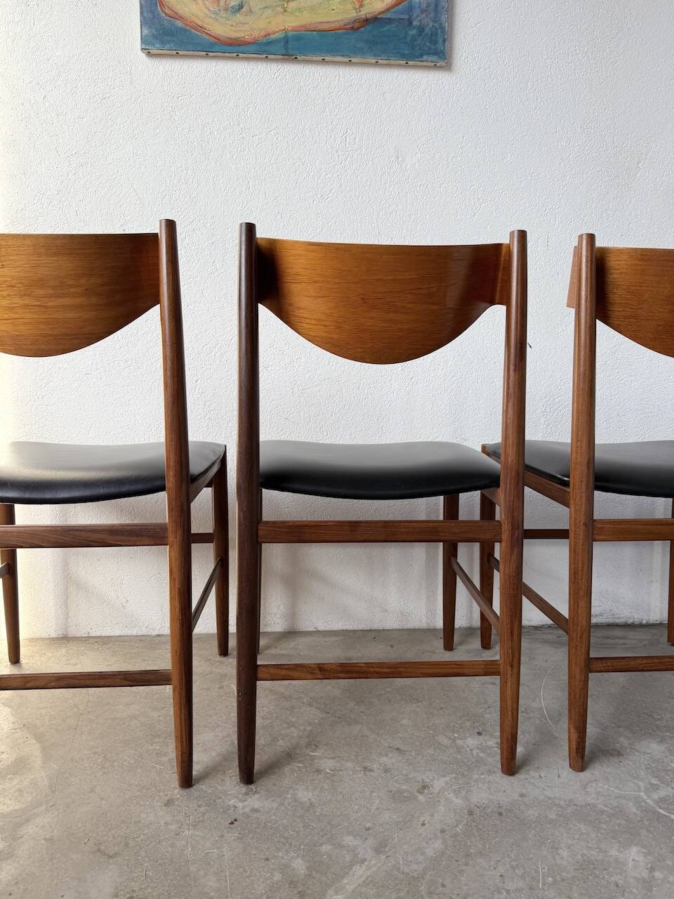 Set 4 chaises italiennes Gianfranco Frattini