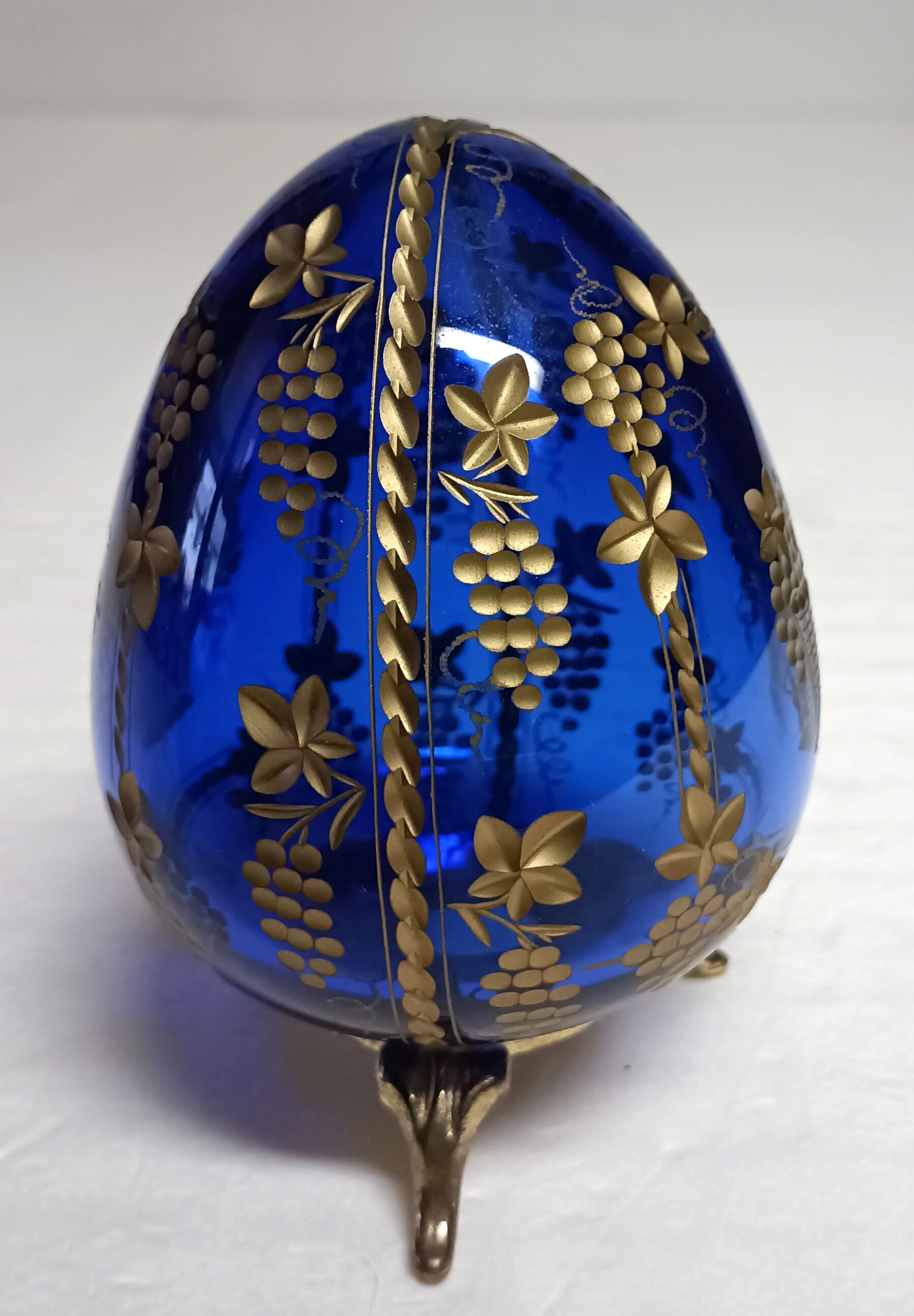Oeuf verre style Fabergé Saint Petersburg