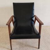 Fauteuil scandinave vintage années 70