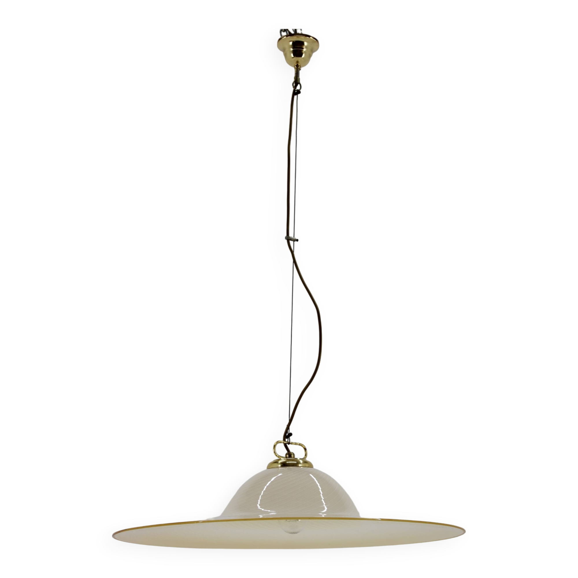 1960s Italian Glass Pendant Lamp