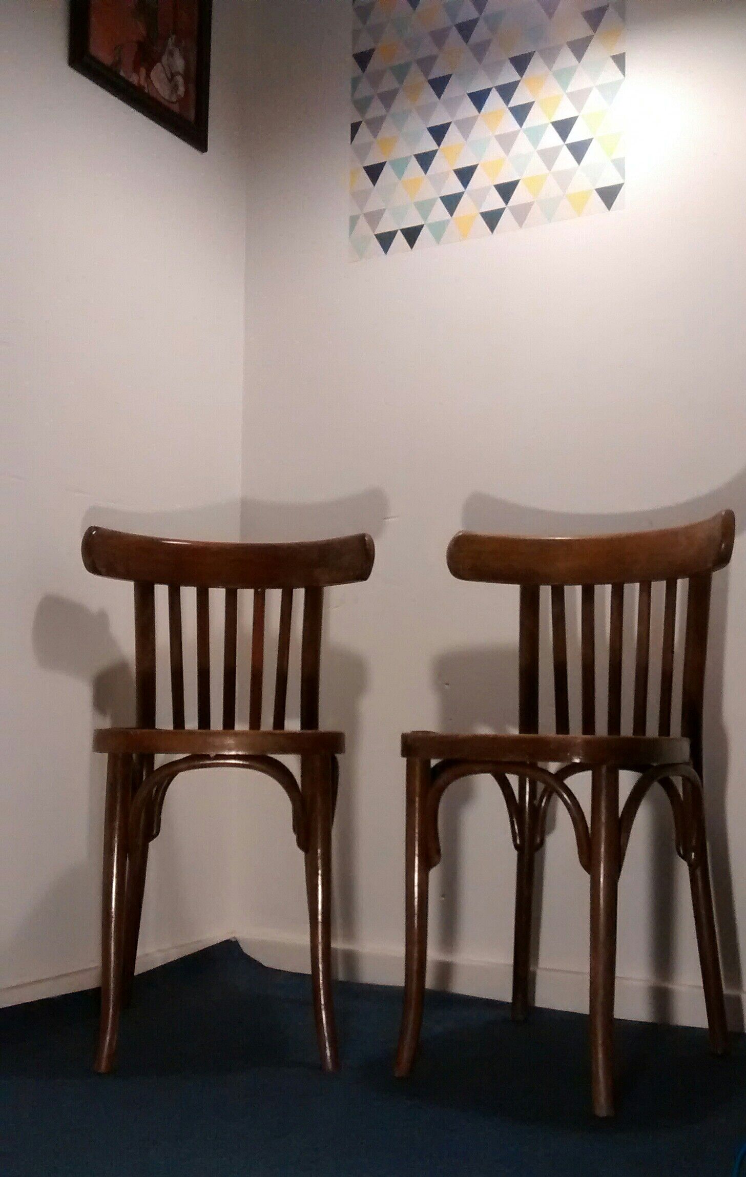 Pair of bistro chairs