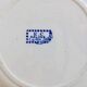 4 antique deep plates, ironstone Salins - Damier model