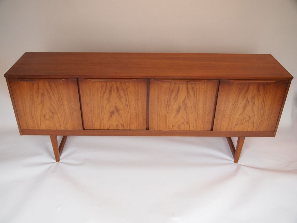 Scandinavian sideboard with cubic feet, 50's