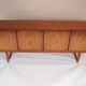 Scandinavian sideboard with cubic feet, 50's
