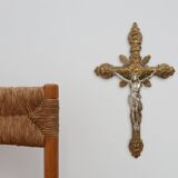 Copper Crucifix, Devotional Craftsmanship, Belgium ca. 1900