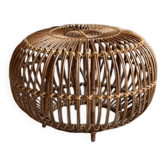 Wicker ottoman/pouf  Lobster Pot by Franc Albini