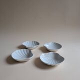Set of 4 shell bowls