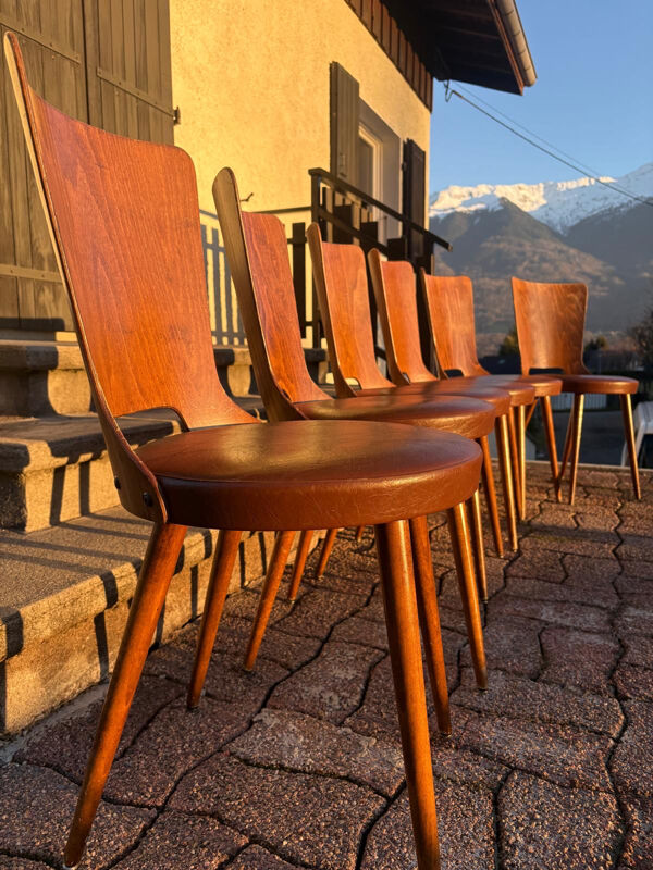 Lot de chaises de bistrot Baumann