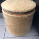 Pouf moumoute vintage