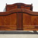 Walnut bed and walnut magnifying glass nineteenth century