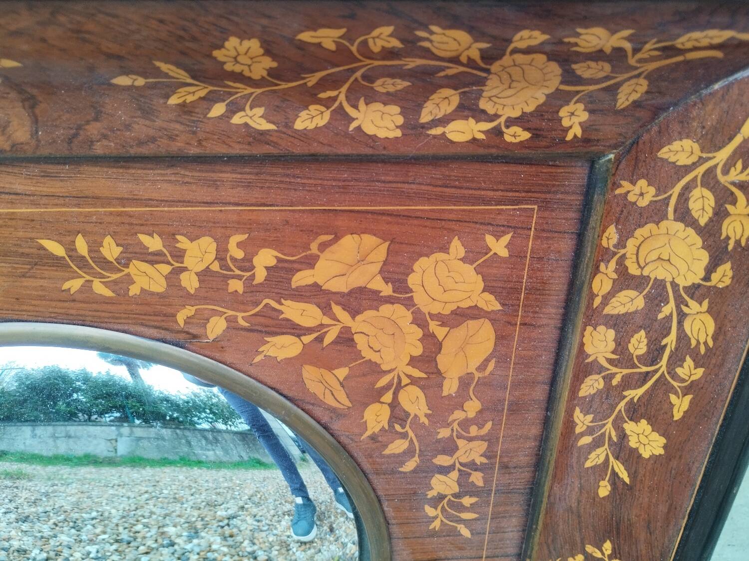 Vintage witch sun mirror antique