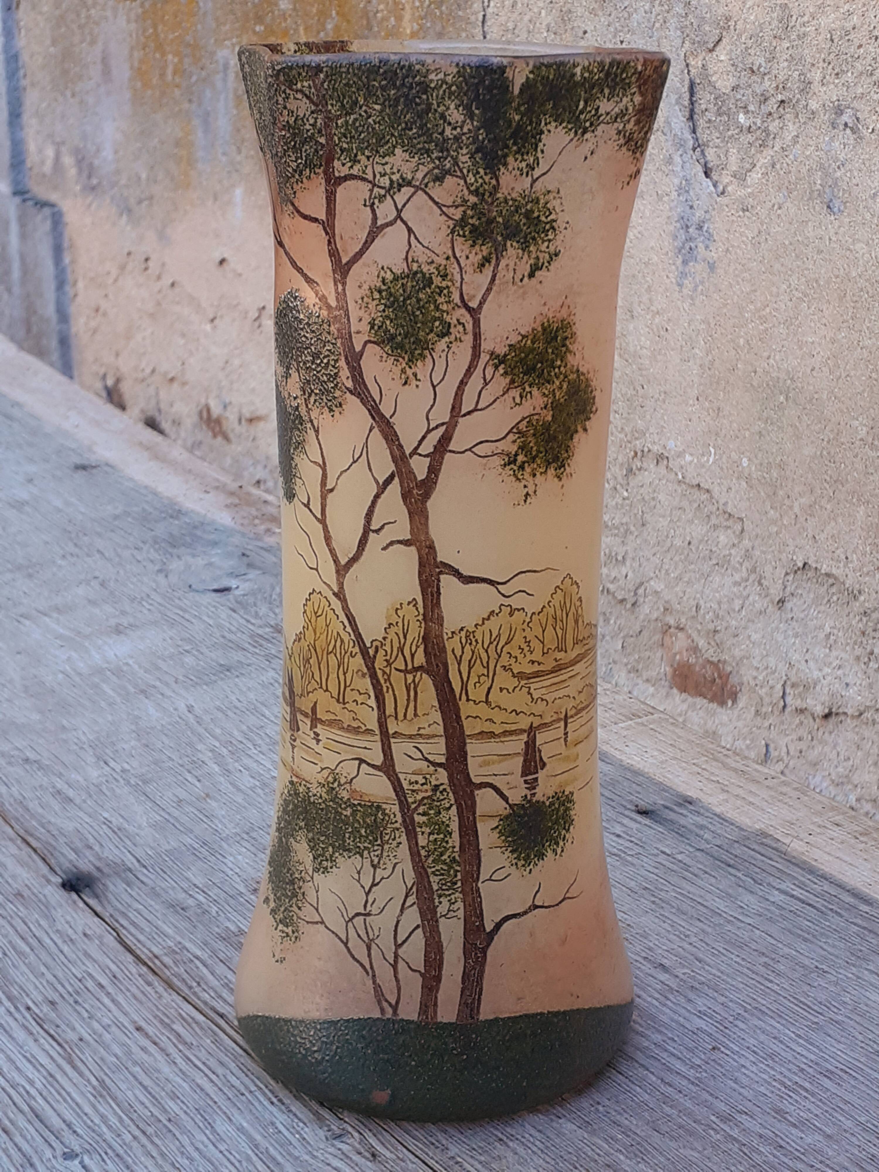 Art Nouveau style vase by Legras