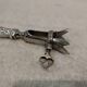 Silver-plated metal leg of lamb handle in art nouveau style