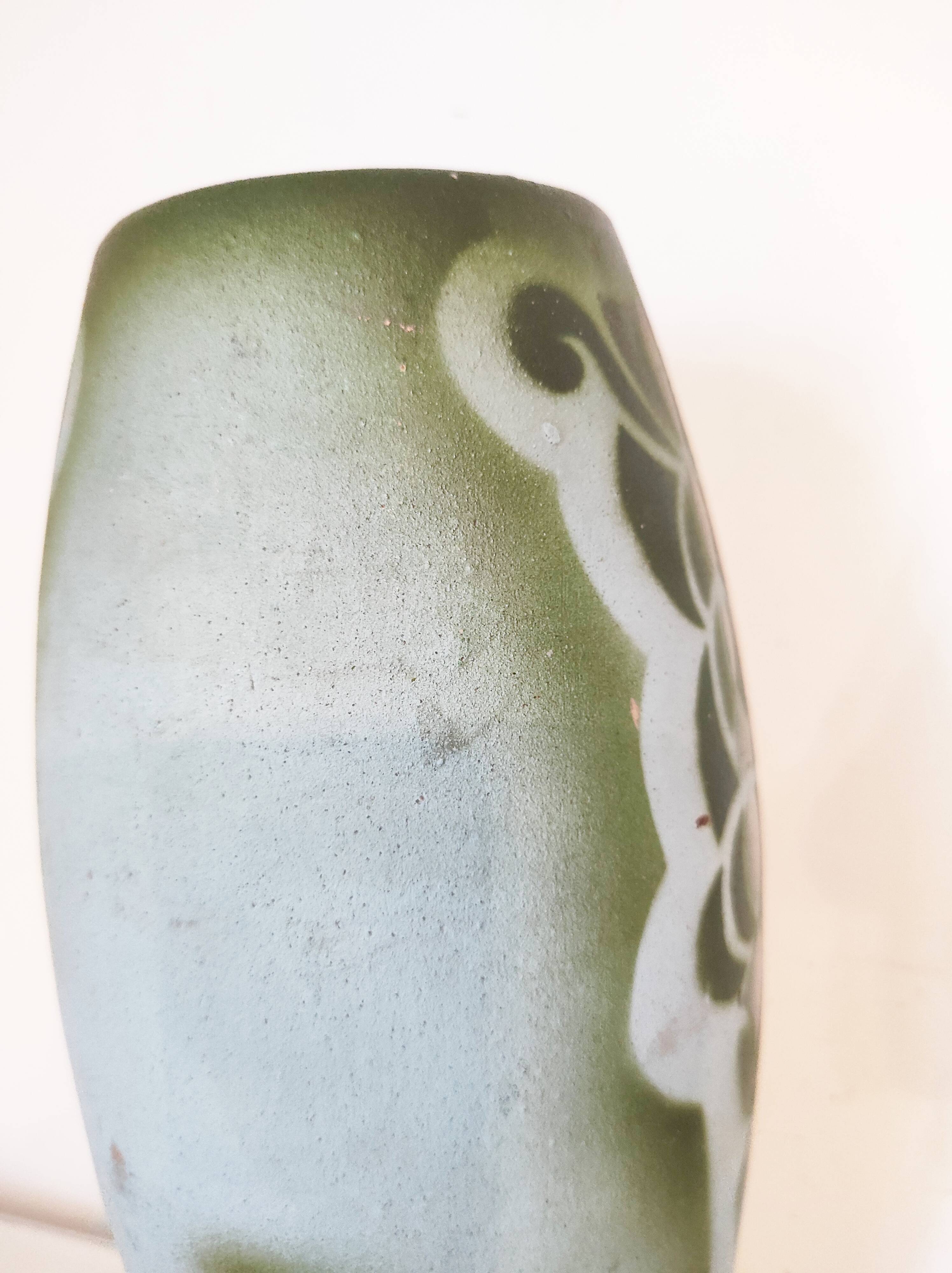 Painted Art Deco vase, 29.5 cm