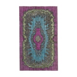 Hand-Knotted Antique Turkish 1980s 164 cm x 275 cm Purple Carpet