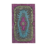Tapis noué à la main antique turc des années 1980 164 cm x 275 cm tapis violet