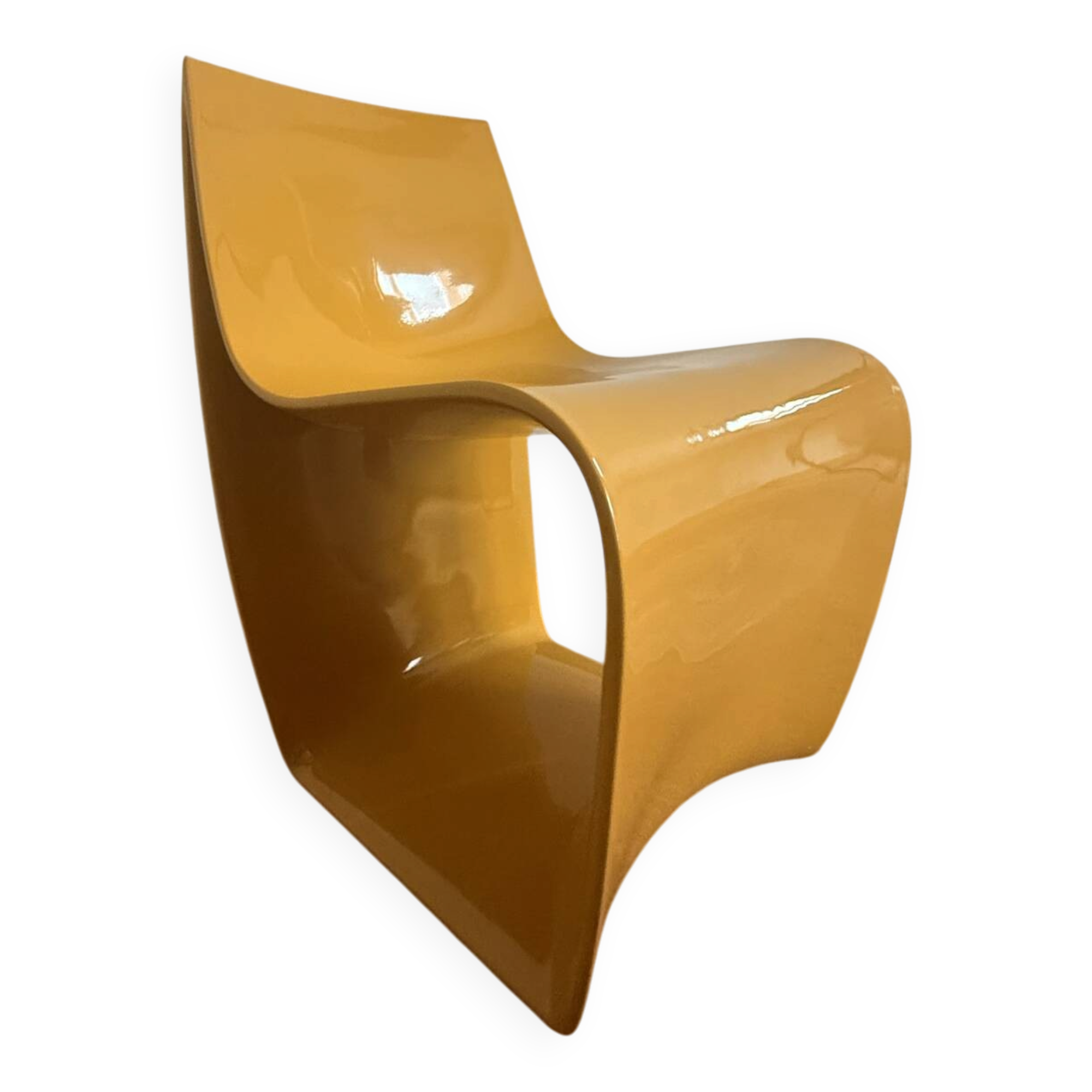 SIGN chair by Piergiorgio Cazzaniga for MDF Italia – Glossy yellow