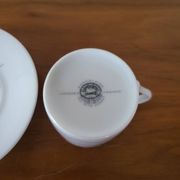 Porcelain Coffee Cup Bill Goldsmith Limoges "Victoria"
