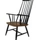 Vintage easy chair with high back and armrest from the 60s