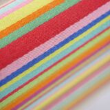 Compact sofa Eames Vitra Alexander Girard Miller stripe fabric