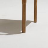 Set of 4 straw and wood chairs, Vico Magistretti, Cassina, 1960s