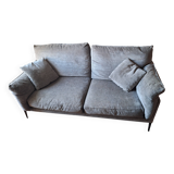 Canapé 2 places gris Duvivier