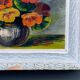 Oil on panel by S.Picquet bouquet of flowers still life XXe
