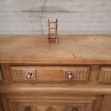 Sideboard buffet oak charles dudouyt art deco 1940