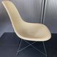 Eames lounge chair white fibre parchment base cat’s cradle Herman Miller