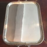 Silver metal tray